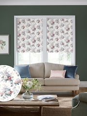 Laura Ashley Cream/Red Stowe Made to Measure Roller Blind - Image 1 of 6