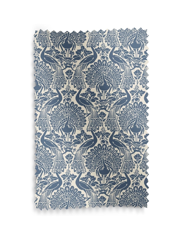 Laura Ashley Seaspray Blue Peacock Damask Made to Measure Roller Blind - Image 6 of 6