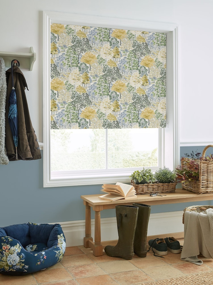 Laura Ashley Ochre Yellow Bernwood Made to Measure Roller Blind - Image 2 of 6