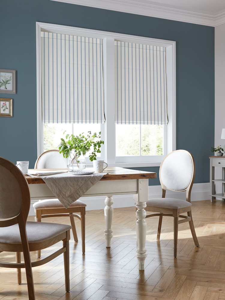 Laura Ashley Dusky Blue Farnworth Made to Measure Roman Blind - Image 2 of 6