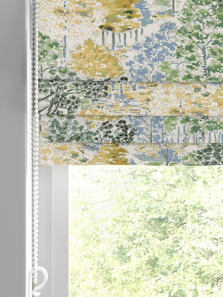Laura Ashley Ochre Yellow Bernwood Made to Measure Roman Blind - Image 3 of 6