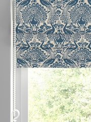Laura Ashley Seaspray Blue Peacock Damask Made to Measure Roman Blind - Image 3 of 6