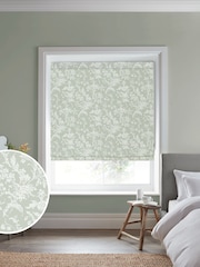 Laura Ashley Sage Green Lloyd Made to Measure Roman Blind - Image 1 of 6
