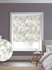 Laura Ashley Purple Linlithgow Made to Measure Roman Blind - Image 1 of 6
