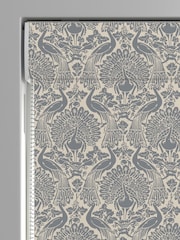 Laura Ashley Steel Grey Peacock Damask Made to Measure Roman Blind - Image 5 of 6