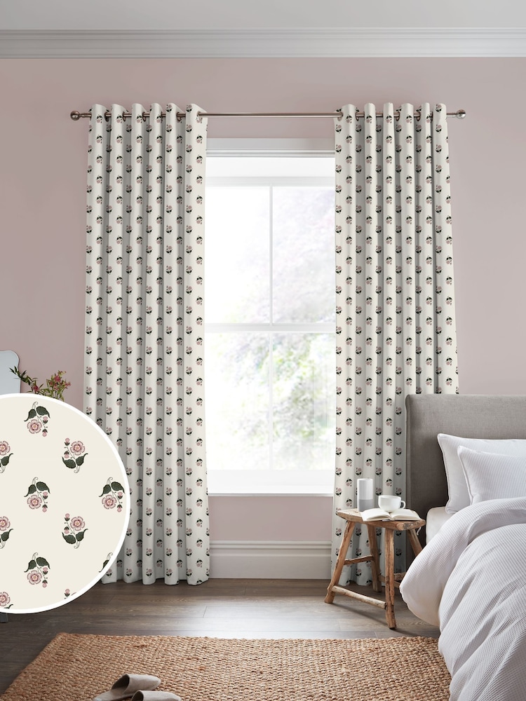 Laura Ashley Natural Beauchamp Made to Measure Curtains - Image 1 of 9