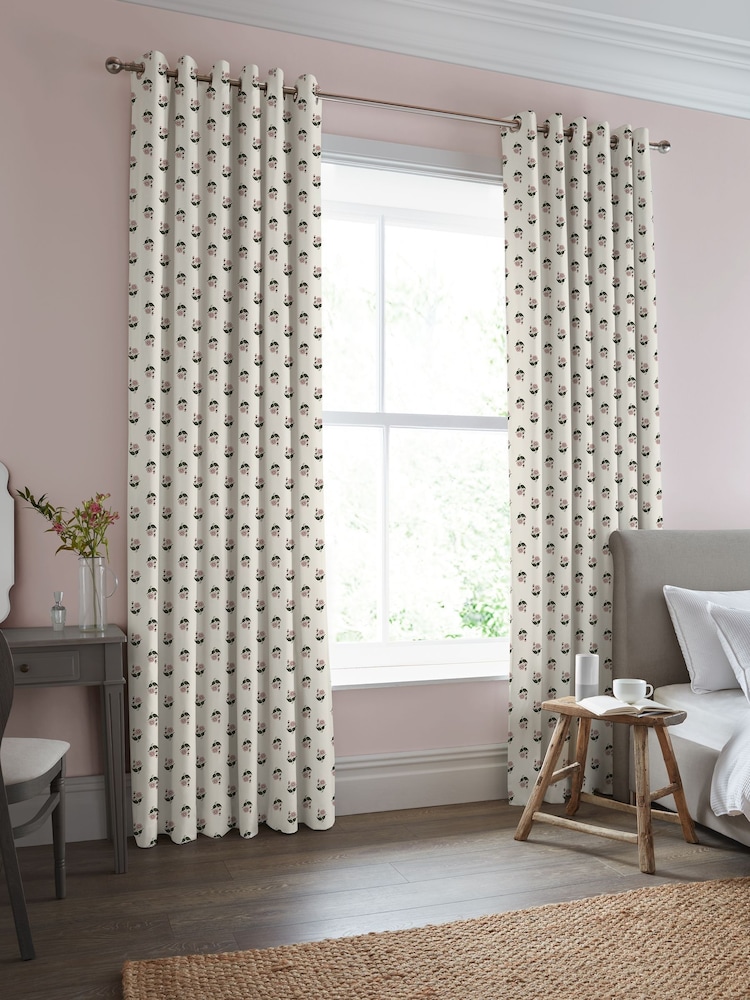 Laura Ashley Natural Beauchamp Made to Measure Curtains - Image 2 of 9