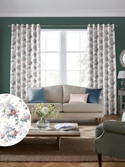 Laura Ashley Cream/Red Stowe Made to Measure Curtains - Image 1 of 9