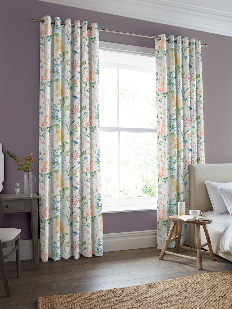 Laura Ashley Multi Elston Garden Made to Measure Curtains - Image 2 of 9
