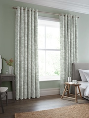 Laura Ashley Sage Green Lloyd Made to Measure Curtains - Image 2 of 9