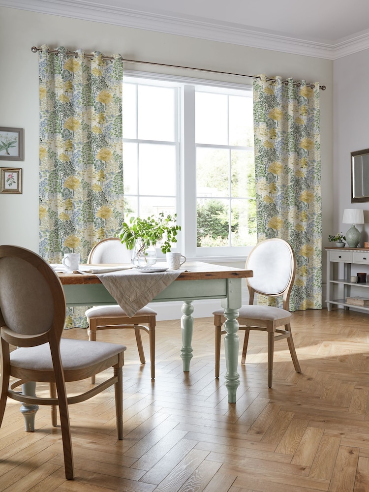 Laura Ashley Ochre Yellow Bernwood Made to Measure Curtains - Image 2 of 9
