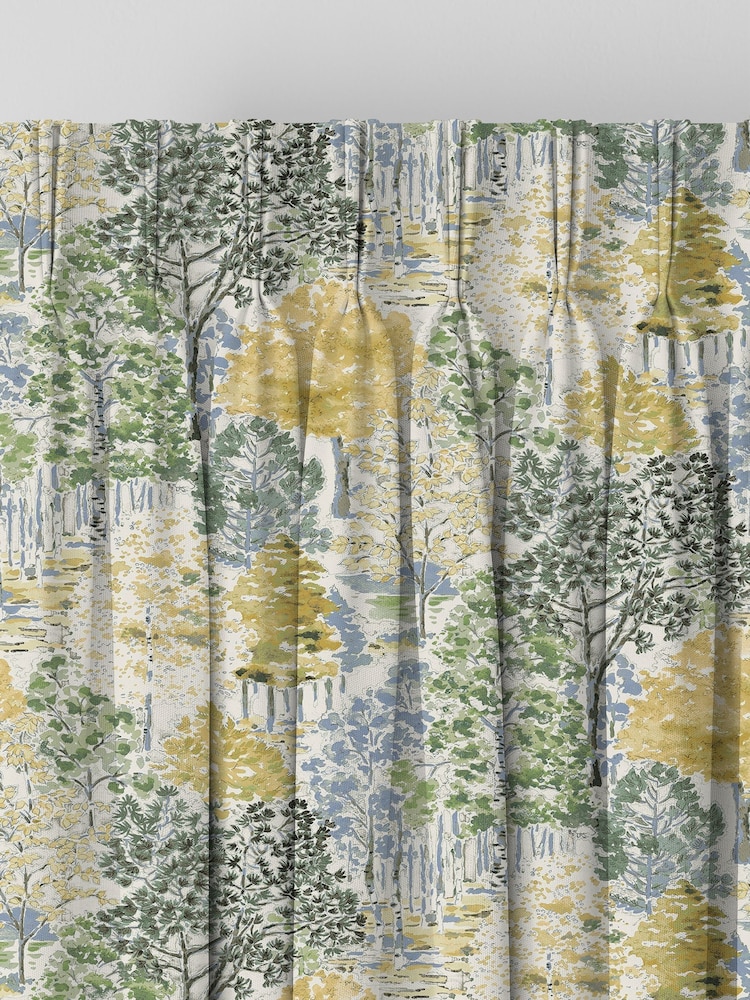 Laura Ashley Ochre Yellow Bernwood Made to Measure Curtains - Image 3 of 9