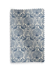 Laura Ashley Seaspray Blue Peacock Damask Made to Measure Curtains - Image 9 of 9