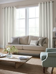 Laura Ashley Natural Farnworth Made to Measure Curtains - Image 2 of 9