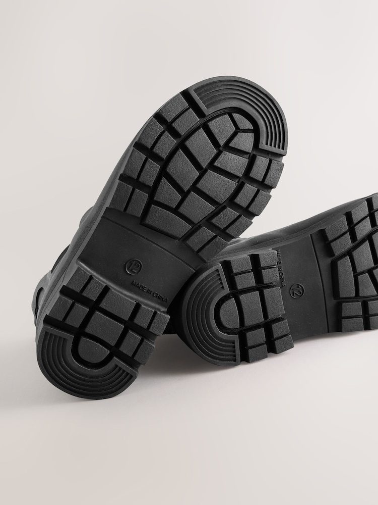Black Warm Lined Ankle Wellies - Image 6 of 6