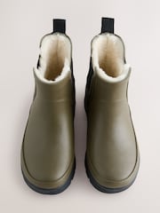 Verde caqui - Botas de agua tobilleras con forro calentito - Imagen 6 de 6
