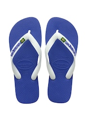 Havaianas Blue Brasil Logo Mini Me Sandals - Image 1 of 10