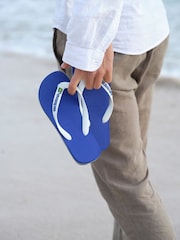 Havaianas Blue Brasil Logo Mini Me Sandals - Image 7 of 10