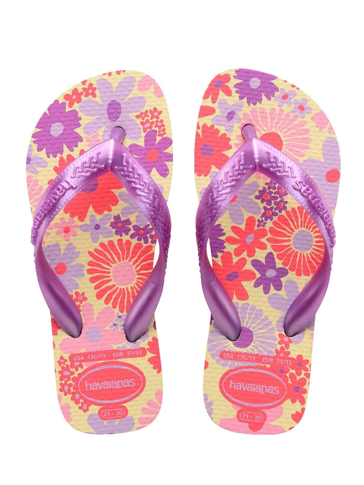 كريمة الزبدة - صندل للأطفال بنقشة زهور من Havaianas - صورة 1 من 6 كريمة الزبدة - صندل للأطفال بنقشة زهور من Havaianas - صورة 1 من 6