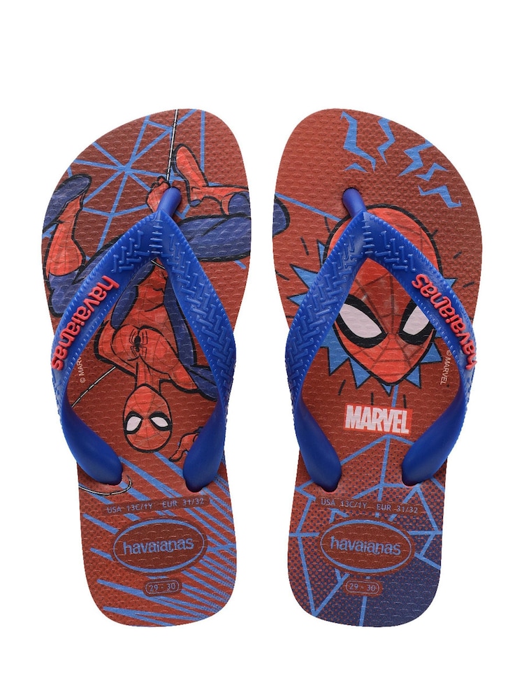 Havaianas Kids Red Top Marvel II Sandals - Image 1 of 6