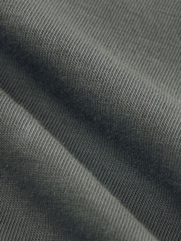 Charcoal Grey Surf Skull 100% Cotton T-Shirt - Image 2 of 3