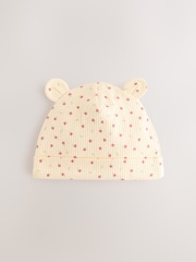 Pink Baby Beanie and Dribble Bib Set 4 Piece (0-18mths) - Image 2 of 7