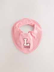 Pink Baby Beanie and Dribble Bib Set 4 Piece (0-18mths) - Image 5 of 7