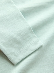 Mineral Blue Bear Long Sleeves Semi Plain T-Shirt (3mths-7yrs) - Image 4 of 4
