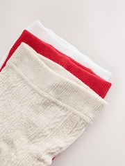 Red Neutral Baby Tights 3 Pack (0mths-2yrs) - Image 5 of 6