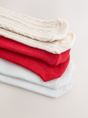 Red Neutral Baby Tights 3 Pack (0mths-2yrs) - Image 6 of 6