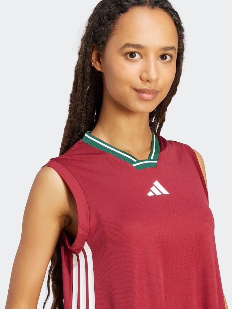 Buy adidas Red Tiro Sleeveless Trapeze Maxi Dress from Next USA