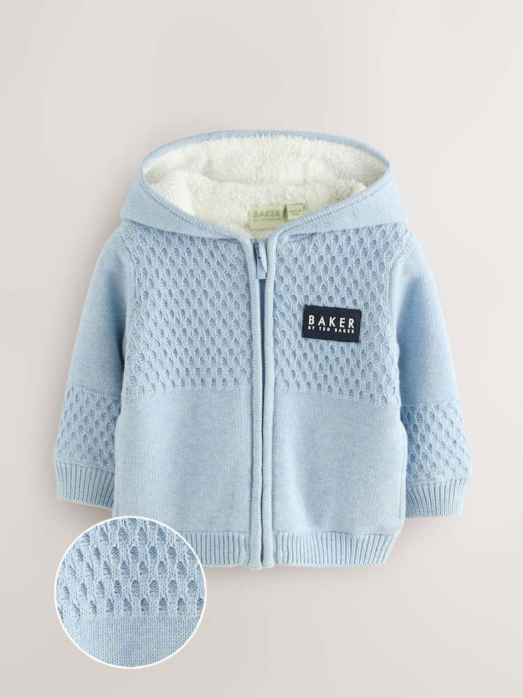 Baker by Ted Baker Blue Knitted Jacket - Image 1 of 6