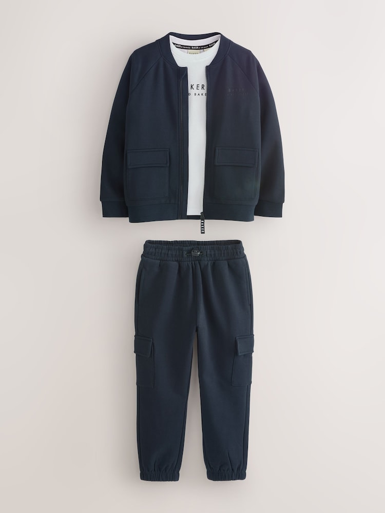 Baker by Ted Baker Bomber Jacket, T-Shirt and Joggers Set - Image 2 of 8