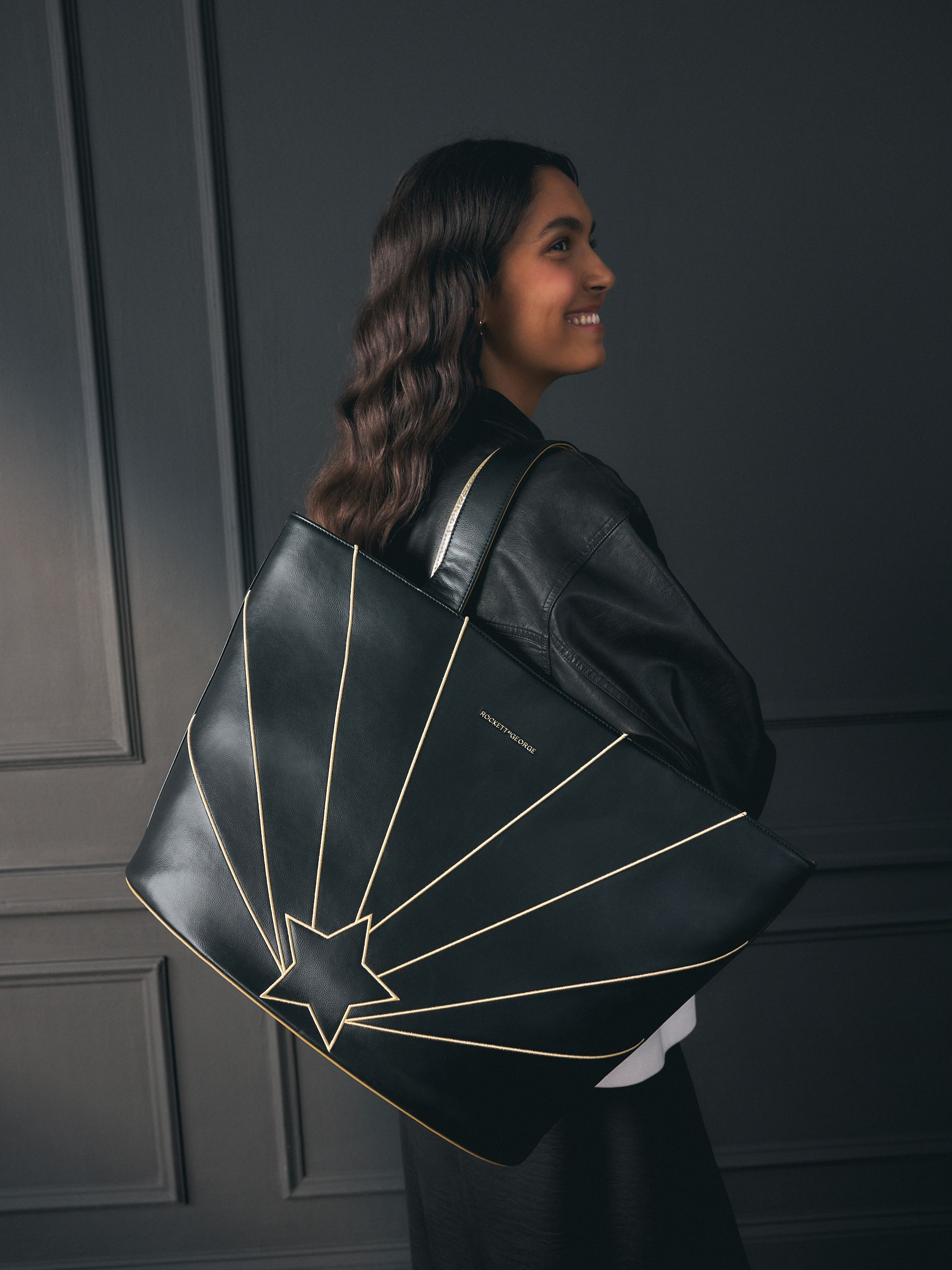 VT BIG TOTE (STAR) ブラック VT BIG TOTE (STAR) ブラック VT BIG TOTE (STAR) ブラック