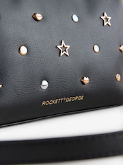 Rockett St George Black Icon Stud Cross-Body Bag - Image 3 of 7