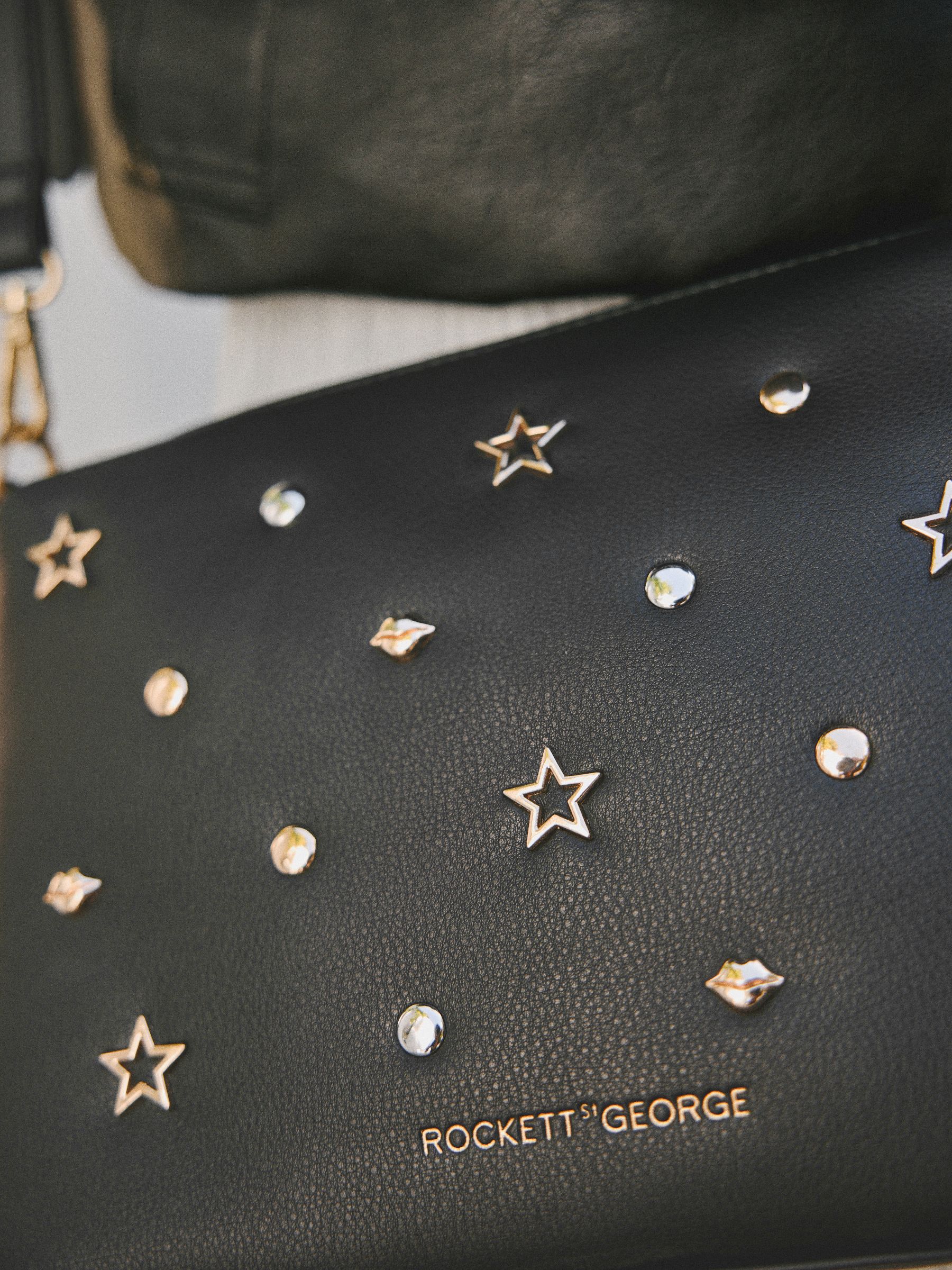 Buy Rockett St George Black Icon Stud Cross-Body Bag from Next