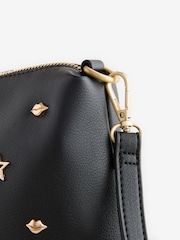 Rockett St George Black Icon Stud Cross-Body Bag - Image 6 of 7