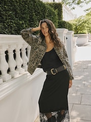 Rockett St George Black Leather Magic and Star Dust Chunky Studded Belt - Image 2 of 7