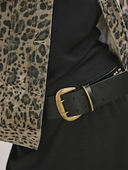 Rockett St George Black Leather Magic and Star Dust Chunky Studded Belt - Image 5 of 7
