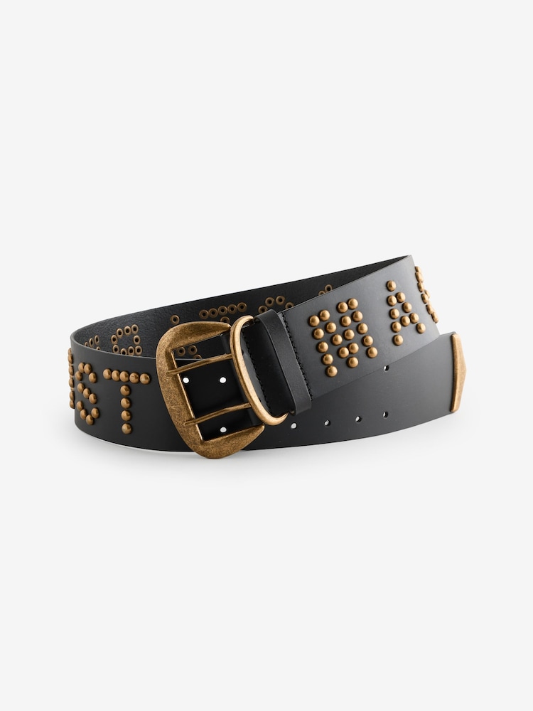 Buy Rockett St George Black Leather Magic and Star Dust  display picture 2
