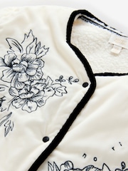 Rockett St George White Borg lined embroidered Quilted Jacket - Image 10 of 13