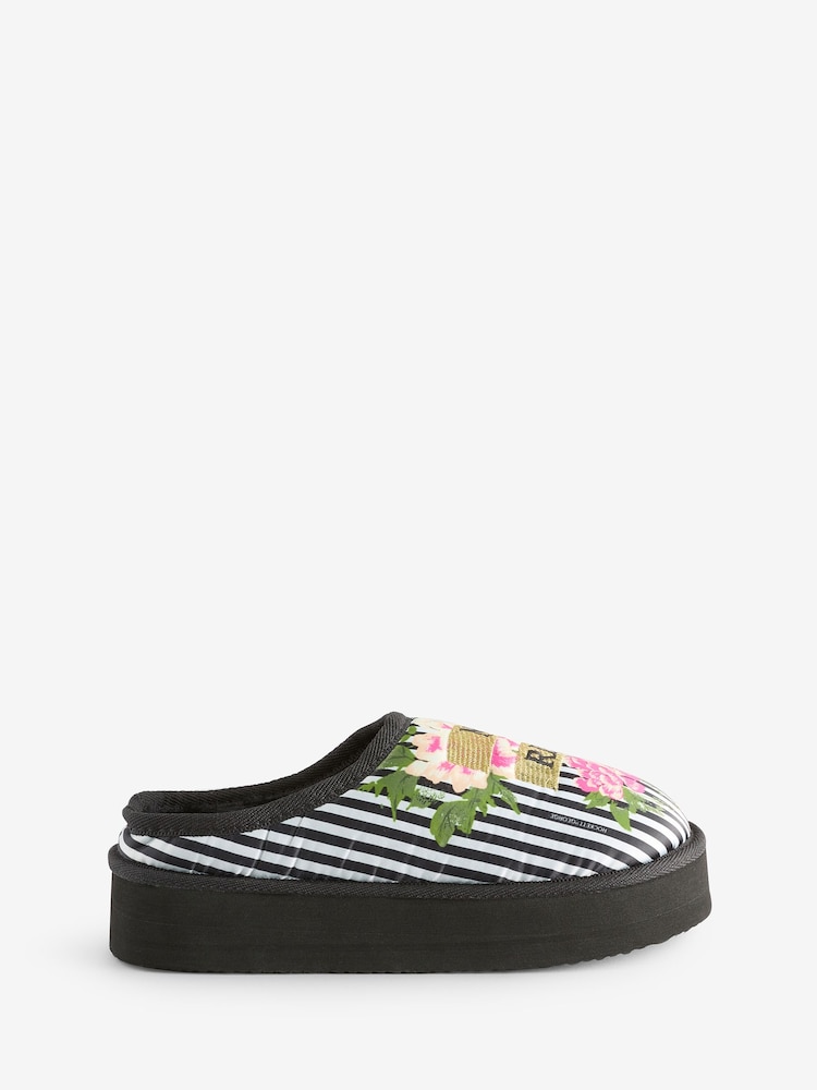 Rockett St George Flower Power Mule Slippers - Image 1 of 5