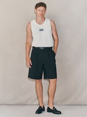 Black EDIT Baggy Fit Formal Shorts - Image 3 of 10