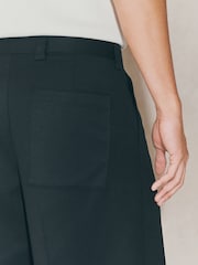 Black EDIT Baggy Fit Formal Shorts - Image 5 of 10