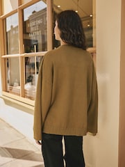 Rockett St George Khaki Green 'Pouvoir Des Filles' Jumper - Image 2 of 10