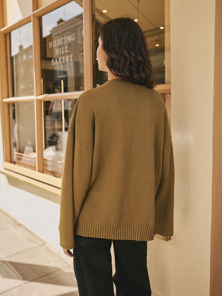 Rockett St George Khaki Green 'Pouvoir Des Filles' Jumper - Image 2 of 10