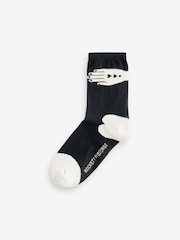 Rockett St George Black/Red 4 Pack Swan Socks - Image 4 of 5