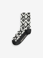 Rockett St George Black/Red 4 Pack Swan Socks - Image 5 of 5