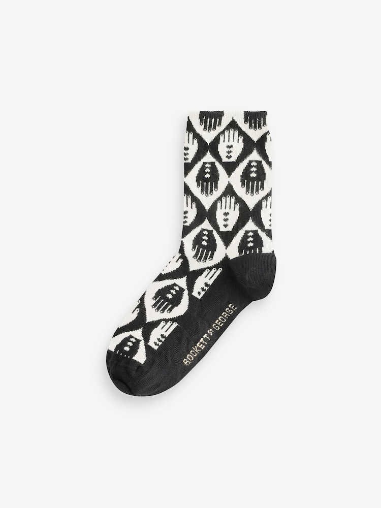 Rockett St George Black/Red 4 Pack Swan Socks - Image 5 of 5