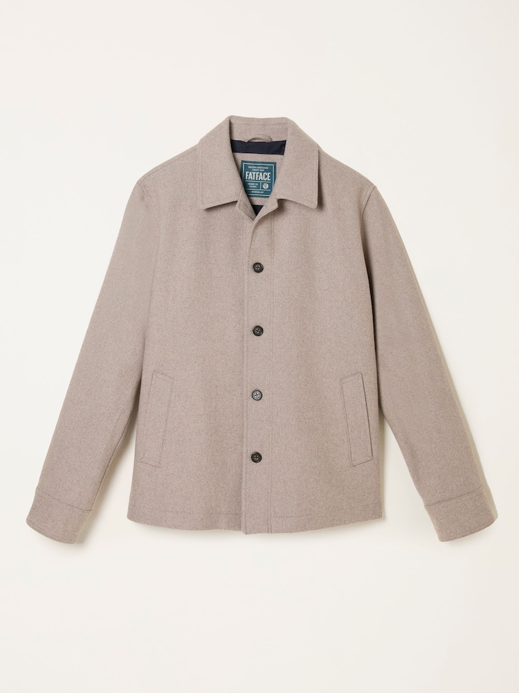 FatFace Hadston Natural Wool Mix Jacket - Image 5 of 5